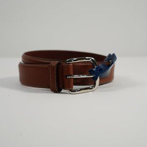 🔥 NEW Cole Haan Brown Leather Belt Sz 36